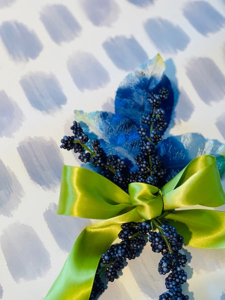 Blue Brush Stroke