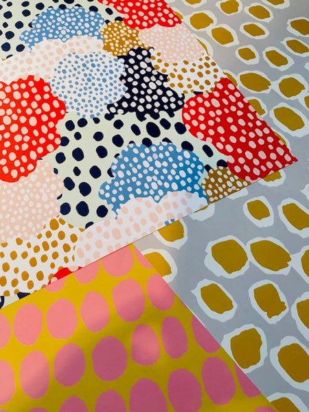 Circles And Dots Gift Wrapping Paper