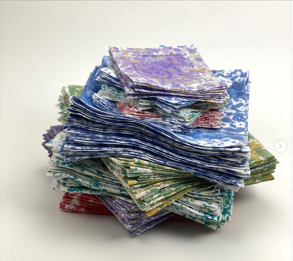 Hand-Painted Linen Napkins & Cocktail Coasters